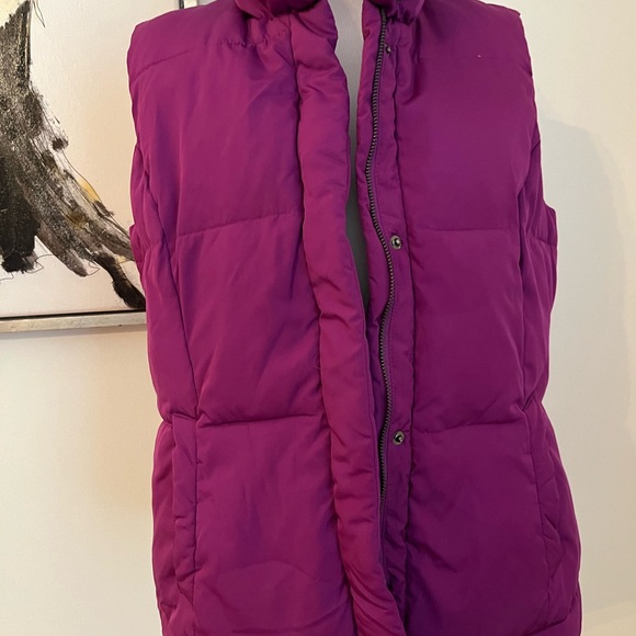 Charter Club Petite Purple Puffer Style Vest Size PM - Picture 6 of 10